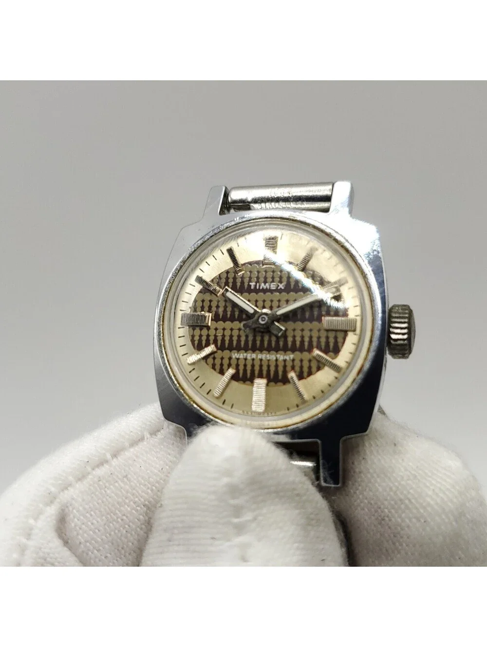 Vintage Timex Water-resistant Mechanical Womens Watch 21mm For Parts Or Repair
